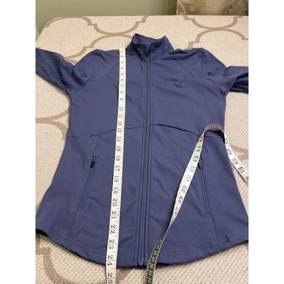 Alphalete purple zip up jacket, size xs - Picture 7 of 9